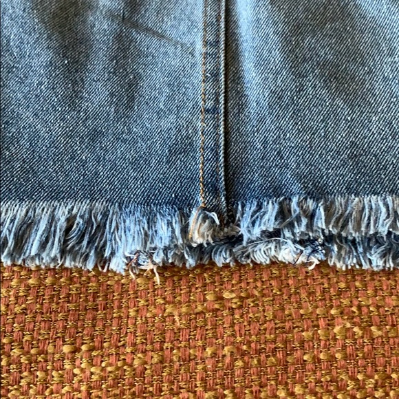 Altar’d State Raw Hem Jean Denim Skirt - Picture 5 of 6